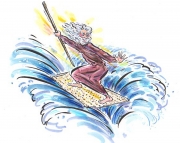 Moses Rides the Waves